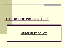 THEORY OF PRODUCTION