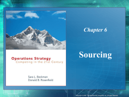 6-8 Structuring Supplier Relationships