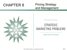 pricing strategy and management