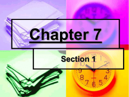 Chapter 7 - Humble ISD