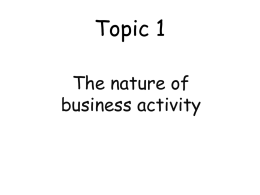 Topic 1 - businessib