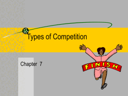 Types of Competition