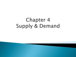 Chapter 4 Notes - Demand