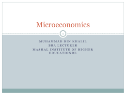 Micro EconomicsIx