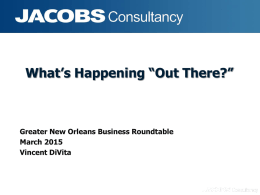 What`s Happening Out There? Jacobs Outlook