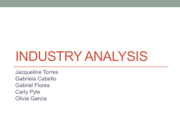 Chapter 2. Industry analysis