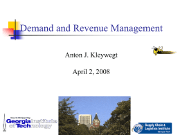 Case Study: Airline Revenue Management