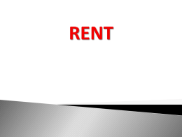 WHY DOES RENT ARISEx
