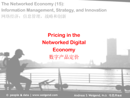 (15) Pricing of Digital Goods