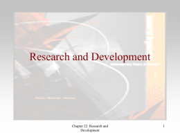 cost research and development