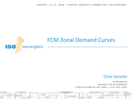 Zonal Demand Curve
