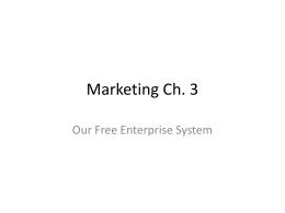 Marketing Ch. 3