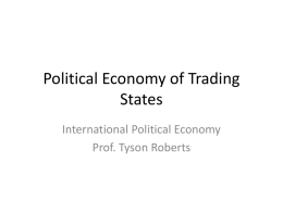 Political Economy of Trading States