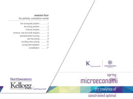 Microeconomics MECN 430 Spring 2016