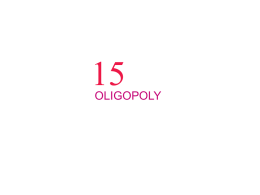 Oligopoly Games