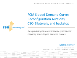 Monthly Reconfiguration Auctions