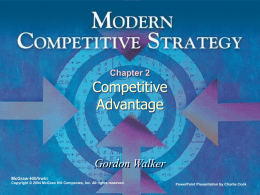 Modern Competitive Strategy 1e - Gordon Walker
