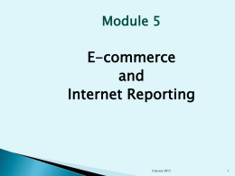 7. e-commerce and internet reporting