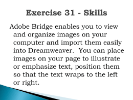 Exercise 31 - Skills