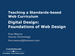 Digital Design – Foundations of Web Design