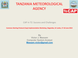 CAP in Tanzania: Success and Challenges