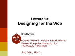 PowerPoint slides for Lecture 10
