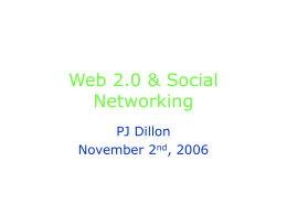 Social Networking (Paul Dillon)