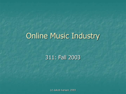 Online Music Industry