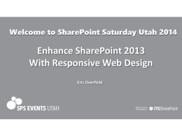 SharePoint 2013 and RWD