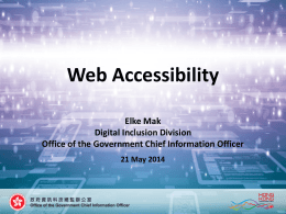 Web Accessibility