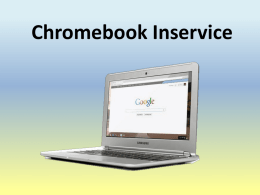 Chromebook Inservice