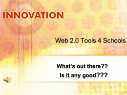 Web 2.0 Tools 4 Schools