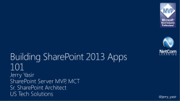 SharePoint hosted apps