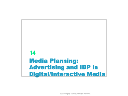 Chapter 14 Media Planning_Advertising and IBP in