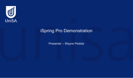 iSpring Pro Demonstration