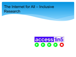 InclusiveResearch – Slides from NZIRF 9/2/15