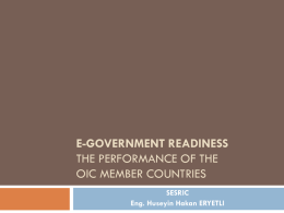 e-government readiness - OIC