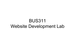 E-business Website Development Lab