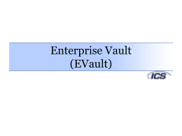 EVault - IT Knowledge Base