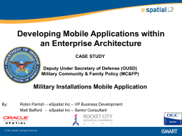 Military Installations Mobile Application