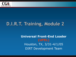 D.I.R.T. Training