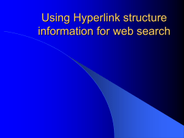 Hyperlink Analysis