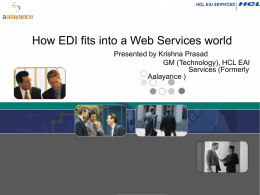 How EDI fits into a Web Services world