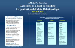 Web Sites as a Tool in Building Organizational