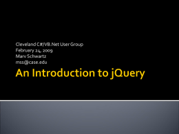 An Introduction to jQuery