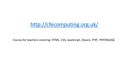 Code Academy - CfEComputing