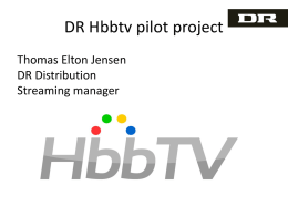 DR Hbbtv pilot project - Startsida