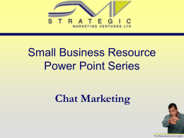 Chat Marketing - Small Business Resource