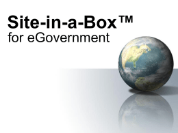 Site-in-a-Box™