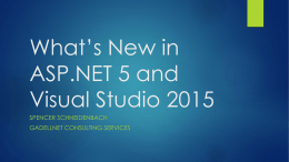 What’s New in ASP.NET 5 and Visual Studio 2015